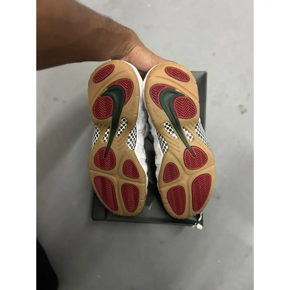 Size 9.5 - Nike Foamposite Pro Gucci - White